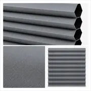 Black-out BO 002 Steel – staalgrijze verduisterende honingraatstof