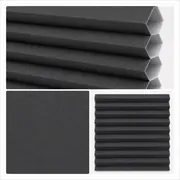 Single Tone ST 003 Coal – donkergrijze lichtdoorlatende honingraatstof
